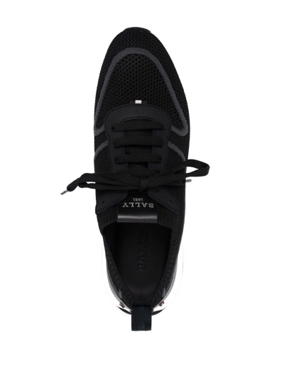 Shop Bally Davyn Low-top Sneakers In Black