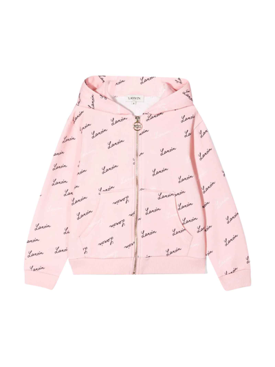 Shop Lanvin Pink Teen Girl Sweatshirt In Rosa