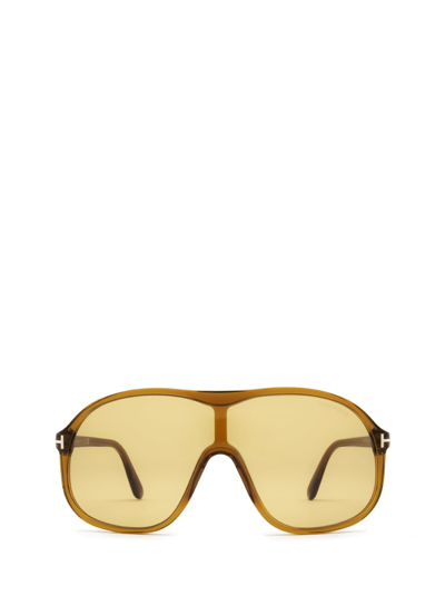 Shop Tom Ford Ft0964 Light Brown Sunglasses