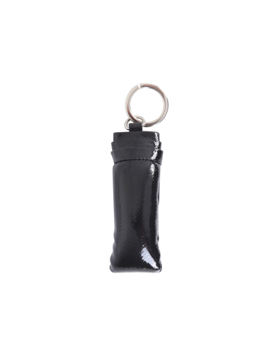 Shop Lemaire Wadded Key Ring In Black