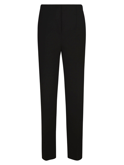 Shop Giorgio Armani Straight Trousers In Black