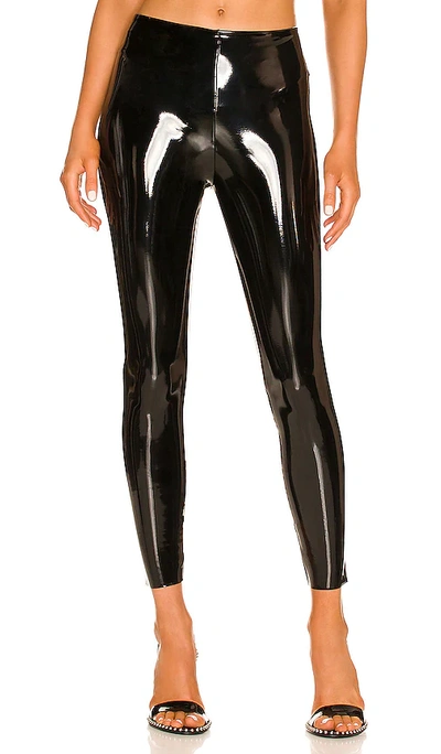 Shop Commando Petite Faux Patent Leather Legging In Black