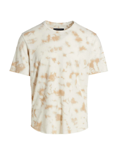 Shop Rag & Bone Men's Haydon Tie-dye Linen T-shirt In Sand