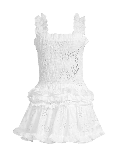Shop Waimari Women's Alfresco Cotton Minidress In White