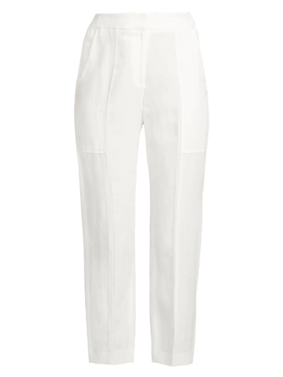 Shop Kobi Halperin Women's Addison Cropped Straight-leg Pants In White