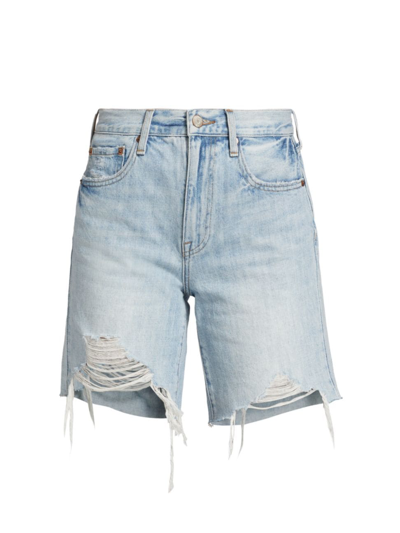 Shop Pistola Women's Kelly High-rise Distressed Cut-off Stretch Jean Shorts In Nelson