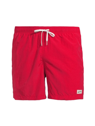 Shop Bather Men's Solid Swim Shorts In Red