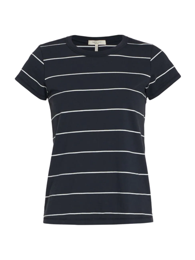 Shop Rag & Bone Women's The Stripe Organic Cotton Tee In Black Multi