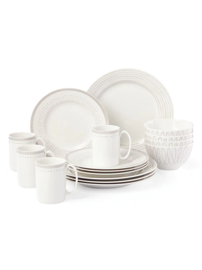 Shop Kate Spade Charlotte Street West 16-piece Dinnerware Set In White