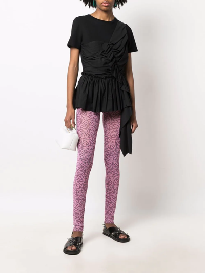 Shop Viktor & Rolf Private Party Leggings In Rosa