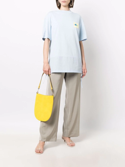 Shop Tila March Evelyne Leather Shoulder Bag In Gelb