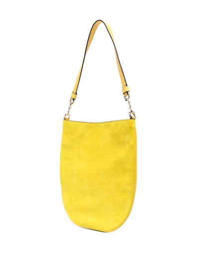 Shop Tila March Evelyne Leather Shoulder Bag In Gelb