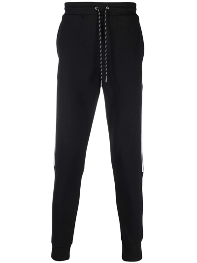 Shop Michael Kors Side Logo-print Track Pants In Schwarz