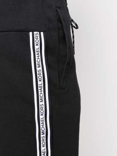 Shop Michael Kors Evergreen Logo Tape Shorts In Schwarz