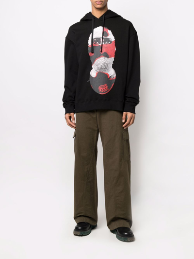 Ih Nom Uh Nit Mask-print Hoodie In Schwarz