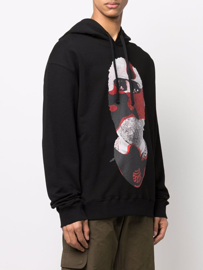 Ih Nom Uh Nit Mask-print Hoodie In Schwarz