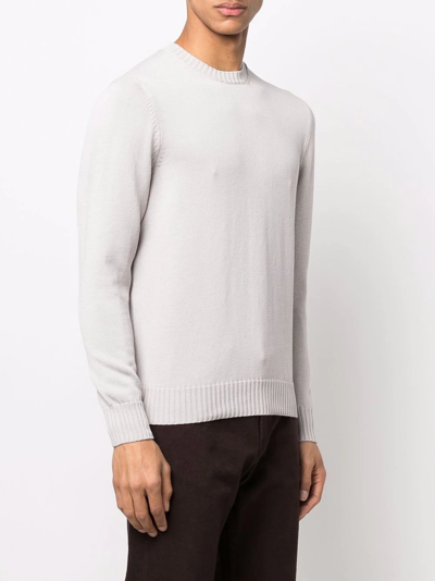 Drumohr Round-neck Jumper In Grau