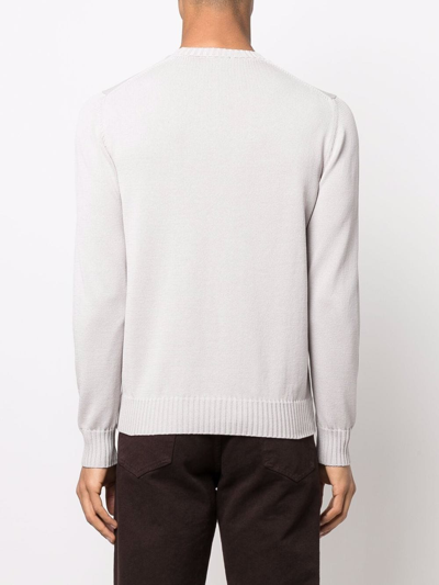 Drumohr Round-neck Jumper In Grau