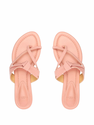 Shop Alexandre Birman Clarita Summer Flat Sandals In Rosa