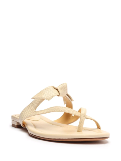 Shop Alexandre Birman Clarita Flat Summer Sandals In Nude
