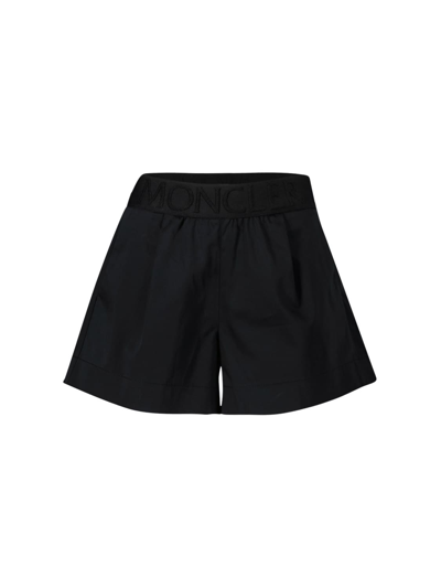 Shop Moncler Kids Shorts For Girls In Black