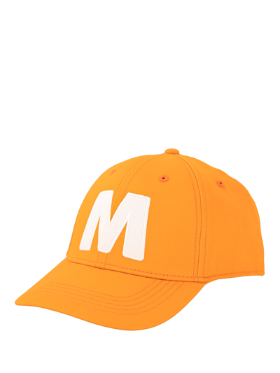Shop Marni Kids Cap In Orange
