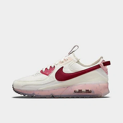Shop Nike Women's Air Max Terrascape 90 Casual Shoes In Summit White/pomegranate/pink Glaze
