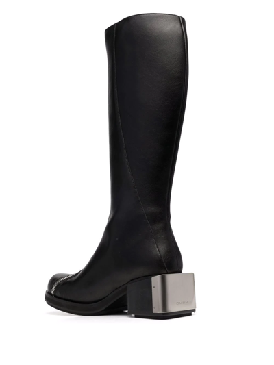 Shop Gmbh Cross Leather Riding Boots In Schwarz