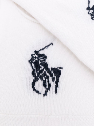 Shop Polo Ralph Lauren Logo-print 3 Pack Socks In White