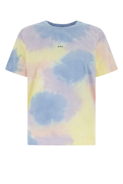 Shop Apc Multicolor Cotton T-shirt Multicoloured A.p.c. Donna M