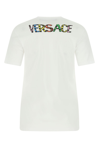 Shop Versace White Cotton T-shirt Nd  Donna 40