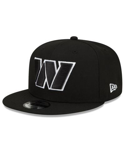 Shop New Era Men's  Black Washington Commanders B-dub 9fifty Snapback Adjustable Hat