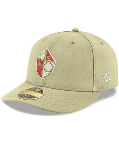 Shop New Era Men's  Gold San Francisco 49ers Omaha Throwback Low Profile 59fifty Fitted Hat
