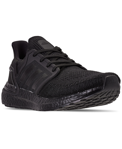 Shop Adidas Originals Adidas Men's Ultraboost 20 Running Sneakers From Finish Line In Core Black/grey Four F/