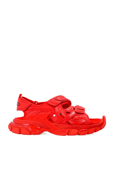 Shop Balenciaga Women's Red Leather Sandals