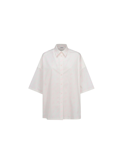 Shop Balenciaga Women's White Cotton Shirt