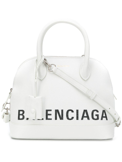 Shop Balenciaga Women's White Leather Handbag