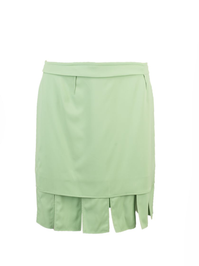 Shop Bottega Veneta Women's Green Skirt