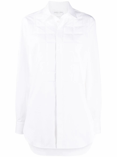 Shop Bottega Veneta Women's White Cotton Shirt