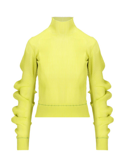 Shop Bottega Veneta Women's Yellow Sweater
