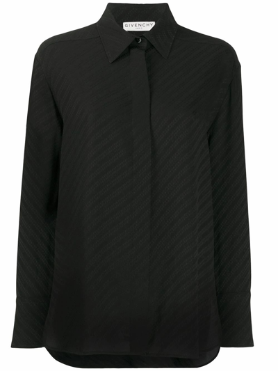 Shop Givenchy Women's Black Silk Shirt