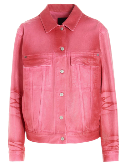 Shop Givenchy Women's Fuchsia Cotton Jacket