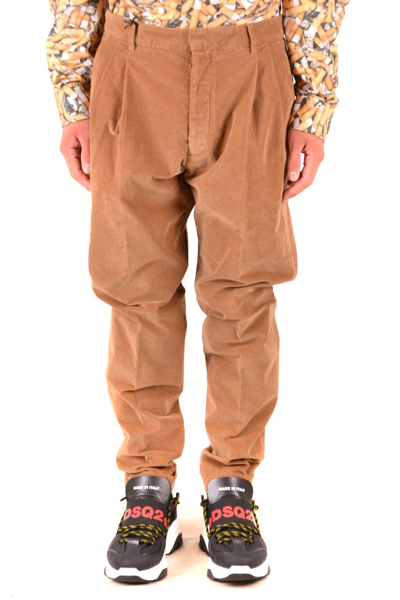 Shop Dsquared2 Brown Cotton Pants
