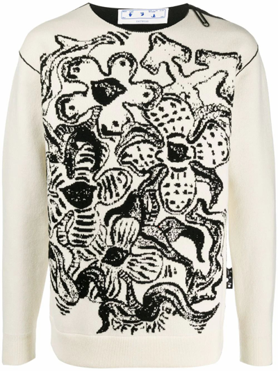 Shop Off-white White Cashmere Sweater