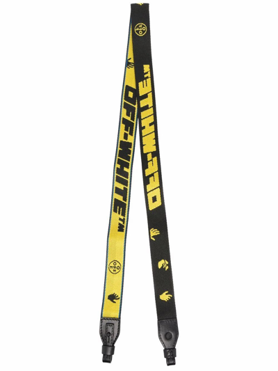 Shop Off-white Yellow Polyester Shoulder Strap