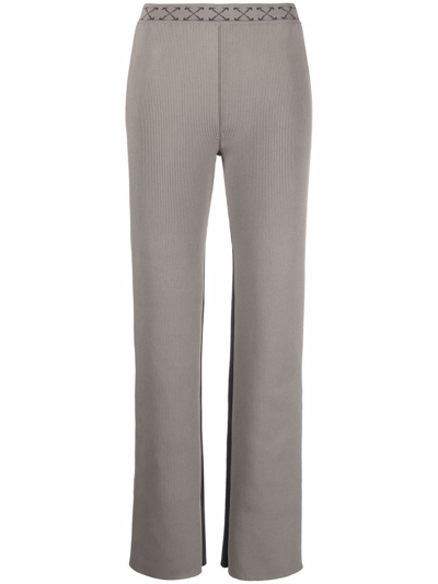 Shop Off-white Women's Grey Polyester Pants