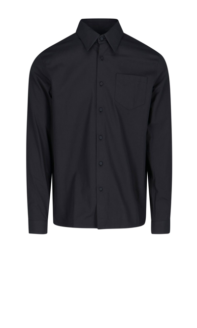 Shop Prada Black Cotton Shirt