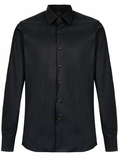 Shop Prada Black Cotton Shirt
