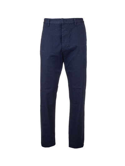 Shop Prada Blue Cotton Pants