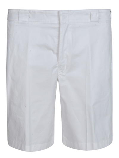Shop Prada White Cotton Shorts